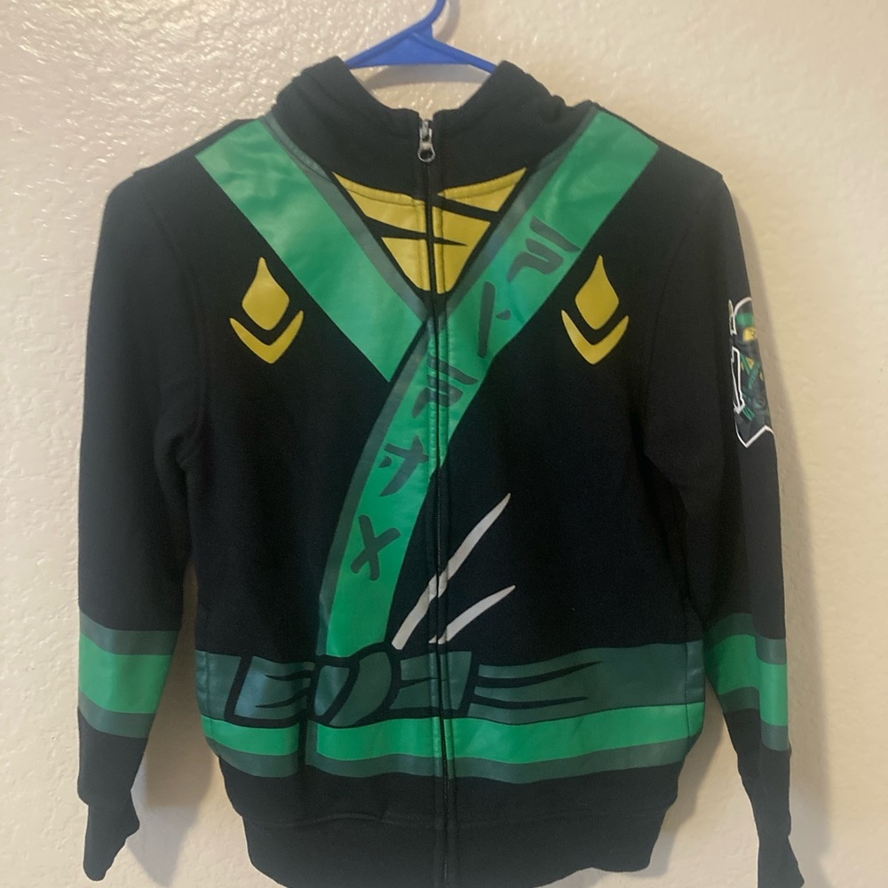 Lego ninja go Black and Green Ninja Kids Hoodie size 10/12